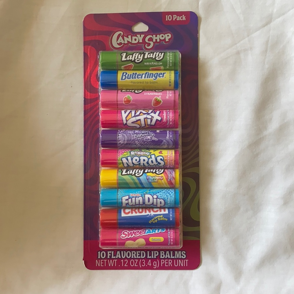 🎁New🎁 Candy Shop Flavored Lip Balms 10-.12OZ.Ea.